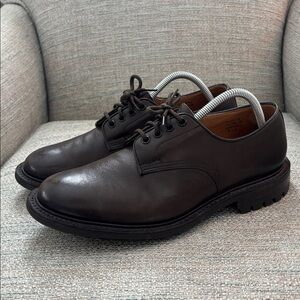 Tricker’s Daniel Lace Up Tramping Derby Shoe Dark Brown Leather Men’s size 8.5